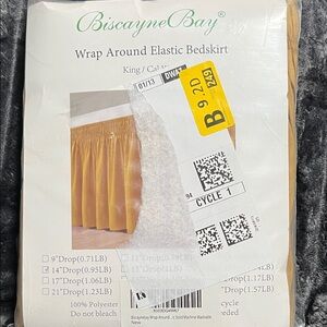 Wrap Around Bedskirt. New, still in package, never opened.